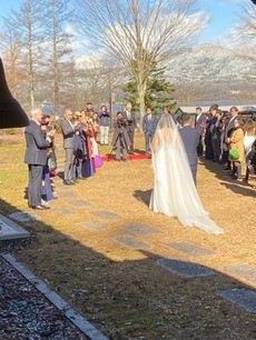 お取り寄せパスタソースナチュラルグレースメルカートのブログ　晴天の富士山に見守られての結婚式